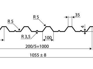Профлист С8 0.7 мм RAL 2004 Оранжевый 2 - в «Монолит-Металлопрокат».