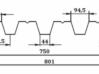 Профлист НС35 0.4 мм RAL 3009 Оксидно-Красный 2 - в «Монолит-Металлопрокат».