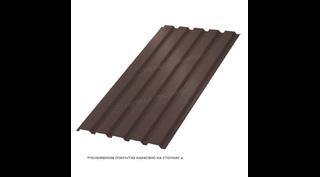 Профлист Металл Профиль МП35 0.5 PURMAN® RR 32 Темно-коричневый A